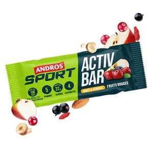 Andros Sport Activ’Bar Fruits Rouges 40g – Barre Énergie | Nutri-Bay