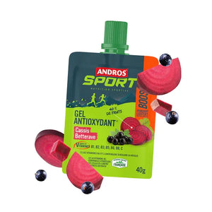 Gel Antioxydant Andros Sport Cassis Betterave 40g | Nutri-Bay