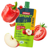 Purê de fruta com mistura salgada (120 g) - Maçã, tomate e pimento