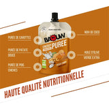 Baouw Compote Énergétique Salée Bio – Cari de Légumes