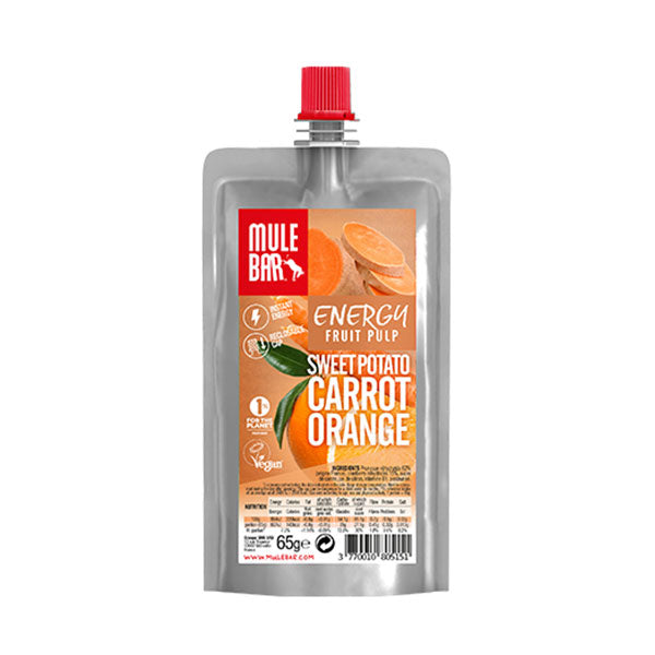 Nutri-Bay | MULEBAR Pulpe de Fruit énergétique (65g) - Patate douce Orange Carotte