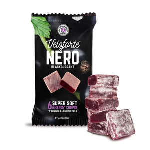 Veloforte Nero Energy Chews – Énergie Cassis & Électrolytes | Nutri-Bay