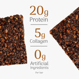 Barra crocante rica em proteínas (66 g) - Cacau e gengibre cristalizado