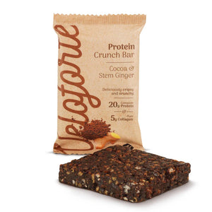 Barra crocante rica em proteínas (66 g) - Cacau e gengibre cristalizado